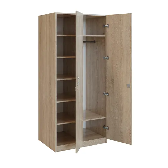 Q 223-80 skříň šatní, 2-dvéřová, 800x600x1800mm, dub bardolino